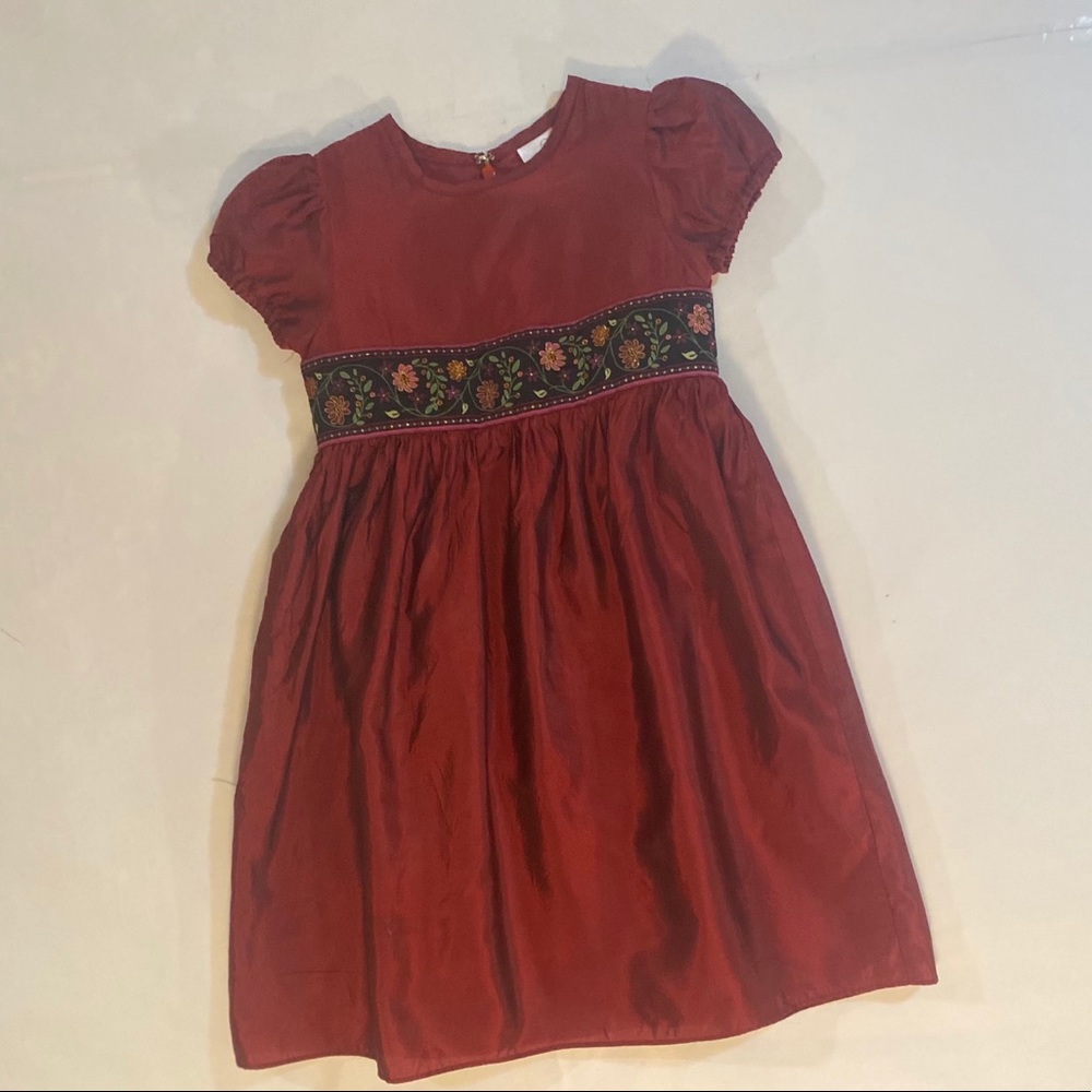 Hanna Andersson red dress, holiday formal wear - Picture 7 of 12